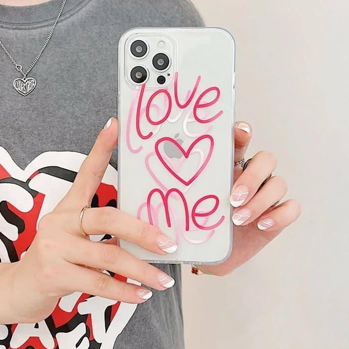 Love Me Aesthetic iPhone Case — view 2 Love Me Aesthetic iPhone Case — view 2