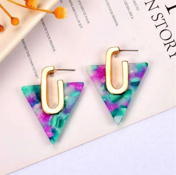 Triangle Earrings — view 2 Triangle Earrings — view 2