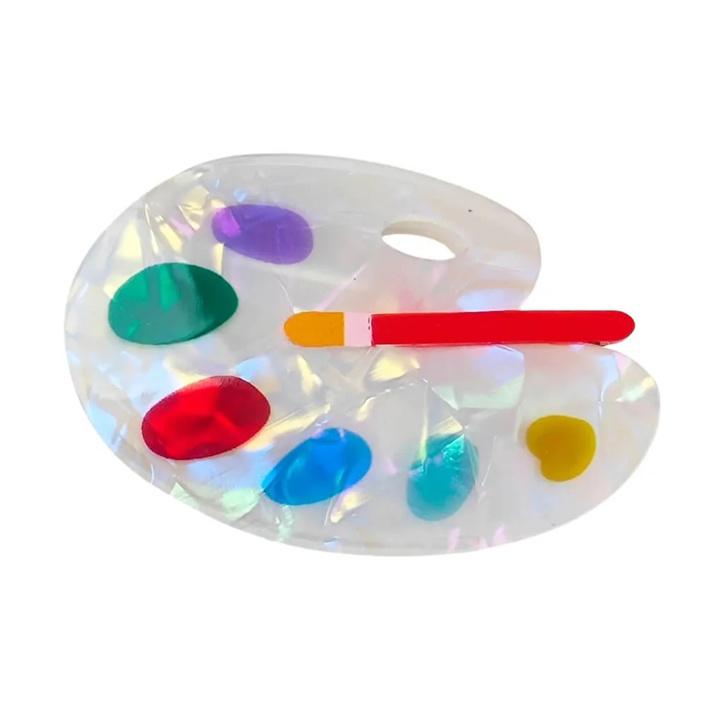 Painter Palette Indie Hair Claw — view 1 Painter Palette Indie Hair Claw — view 1