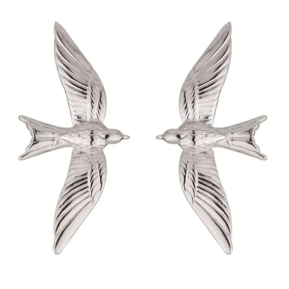 Flying Bird Aesthetic Earrings — view 2 Flying Bird Aesthetic Earrings — view 2