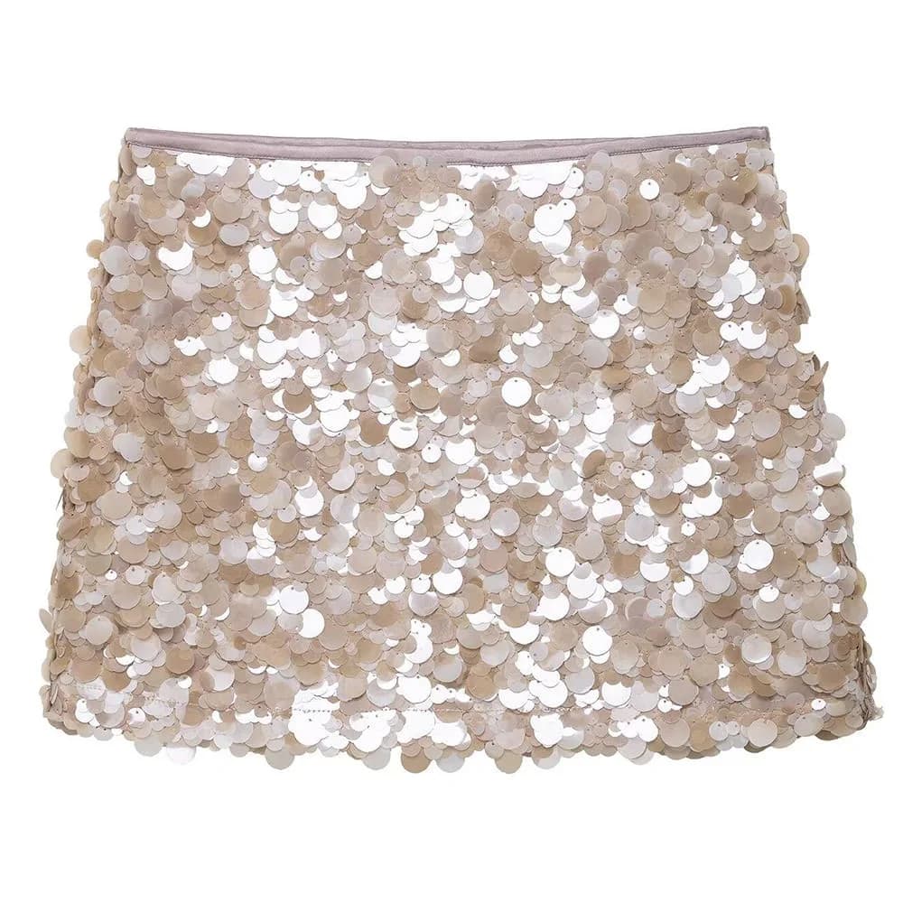 Young & Single Sequin Mini Skirt — view 1 Young & Single Sequin Mini Skirt — view 1