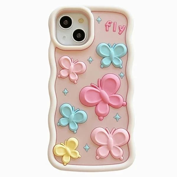 Pastel Butterfly iPhone Case — view 1 Pastel Butterfly iPhone Case — view 1