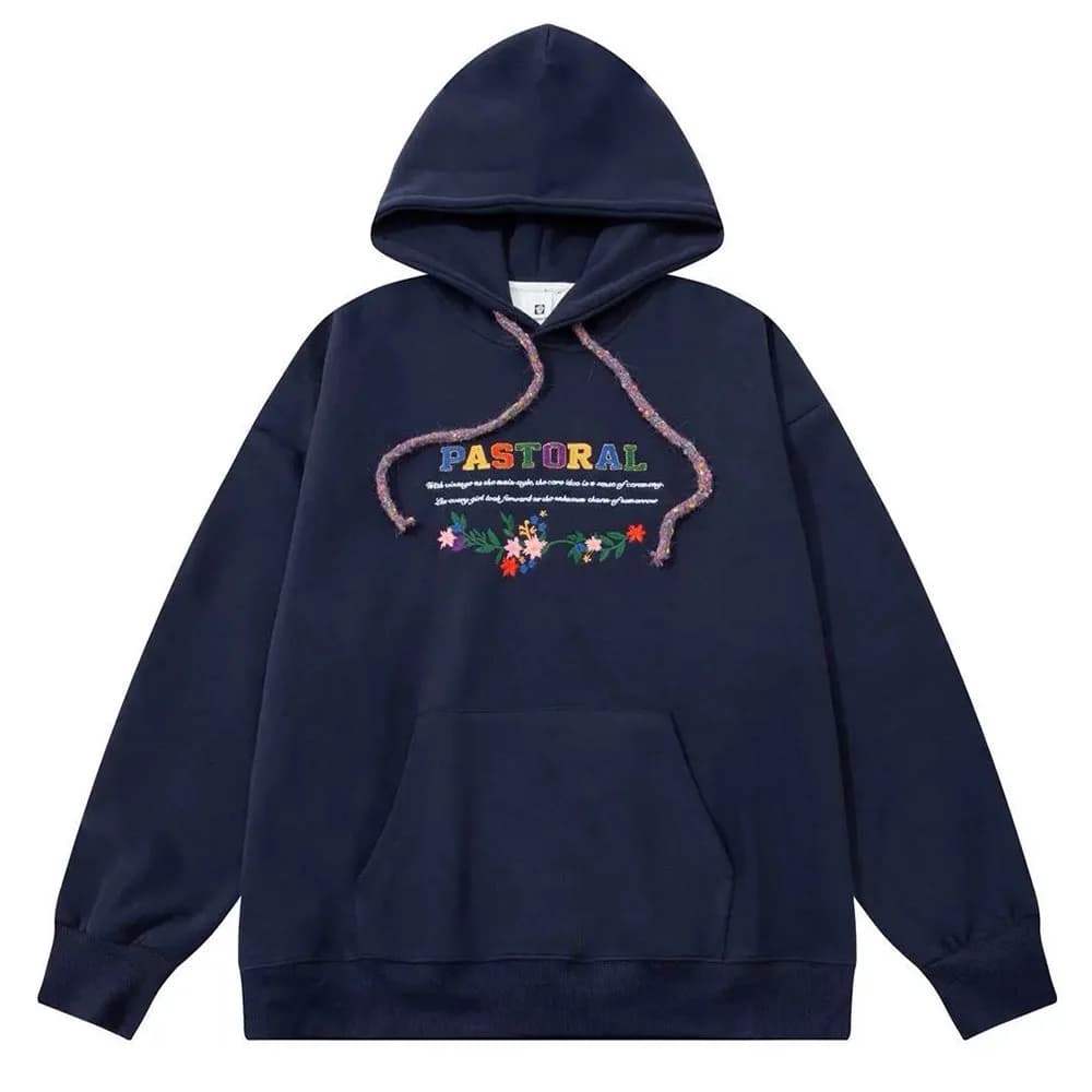 Pastoral Print Indie Hoodie — view 1 Pastoral Print Indie Hoodie — view 1