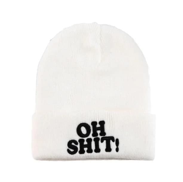 OH SHIT Winter Hat — view 2 OH SHIT Winter Hat — view 2