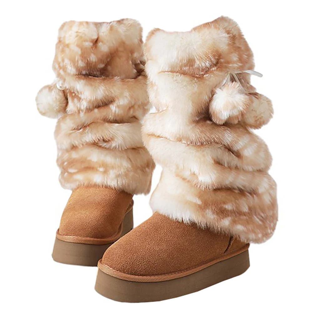 Forest Fawn Fluffy Leg Warmers — view 1 Forest Fawn Fluffy Leg Warmers — view 1