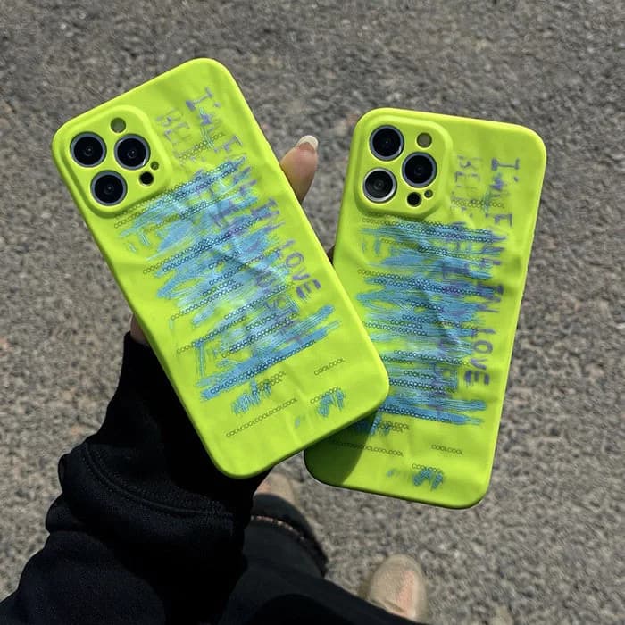 Toxic Green iPhone Case — view 2 Toxic Green iPhone Case — view 2