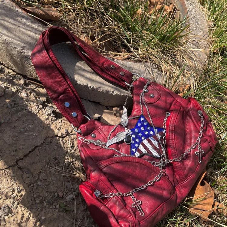 American Dream Red Handbag — view 2 American Dream Red Handbag — view 2