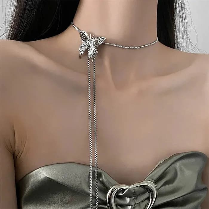 Fairy Grunge Butterfly Body Chain — view 2 Fairy Grunge Butterfly Body Chain — view 2