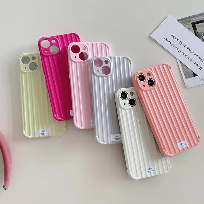 Minimalist Aesthetic Striped iPhone Case — view 1 Minimalist Aesthetic Striped iPhone Case — view 1