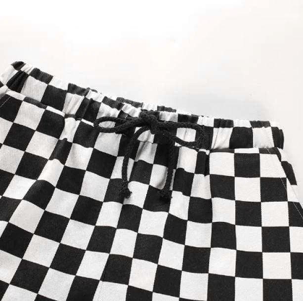 High Waist Black & White Pants — view 2 High Waist Black & White Pants — view 2