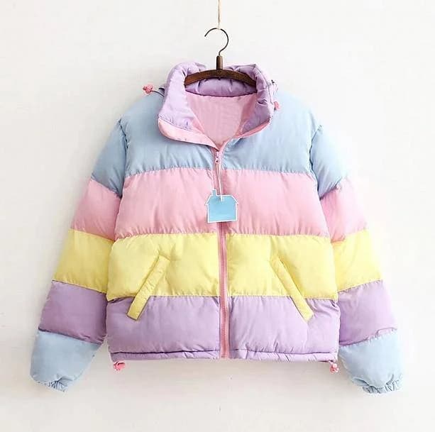 Rainbow Winter Jacket — view 2 Rainbow Winter Jacket — view 2