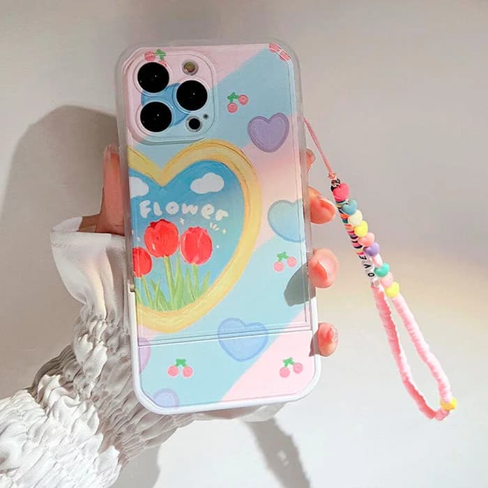 Kawaii Flower iPhone Case — view 2 Kawaii Flower iPhone Case — view 2
