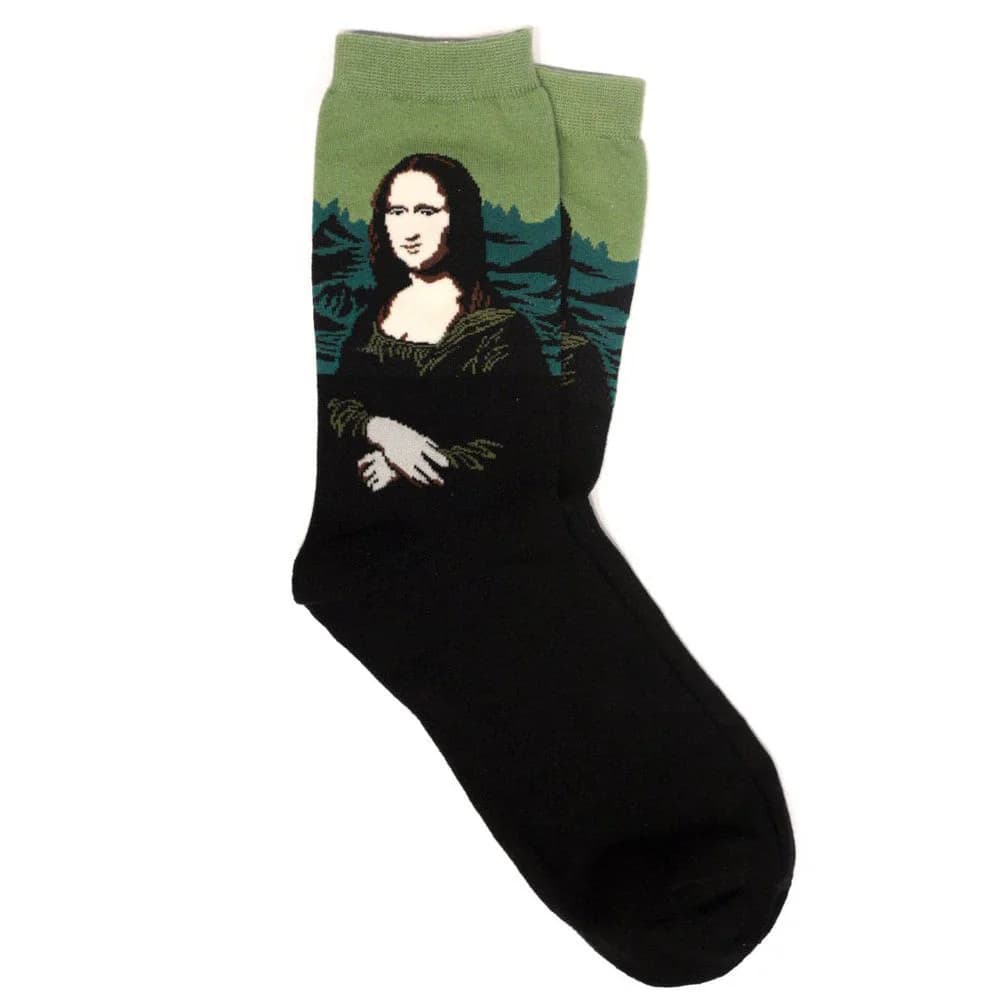 Mona Lisa Da Vinci Socks — view 1 Mona Lisa Da Vinci Socks — view 1