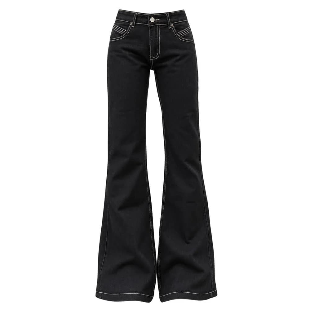 Y2K Bad Reputation Flare Jeans — view 1 Y2K Bad Reputation Flare Jeans — view 1