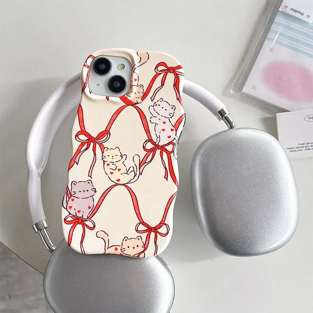 Sweetheart Kittens iPhone Case — view 2 Sweetheart Kittens iPhone Case — view 2