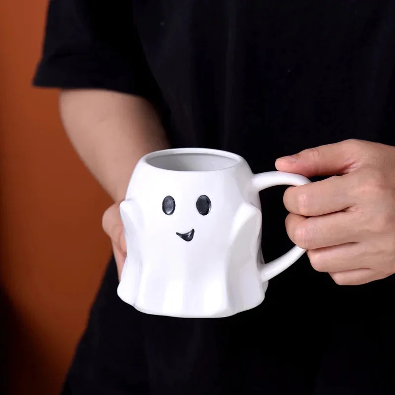 Halloween Ghost Ceramic Mug — view 2 Halloween Ghost Ceramic Mug — view 2