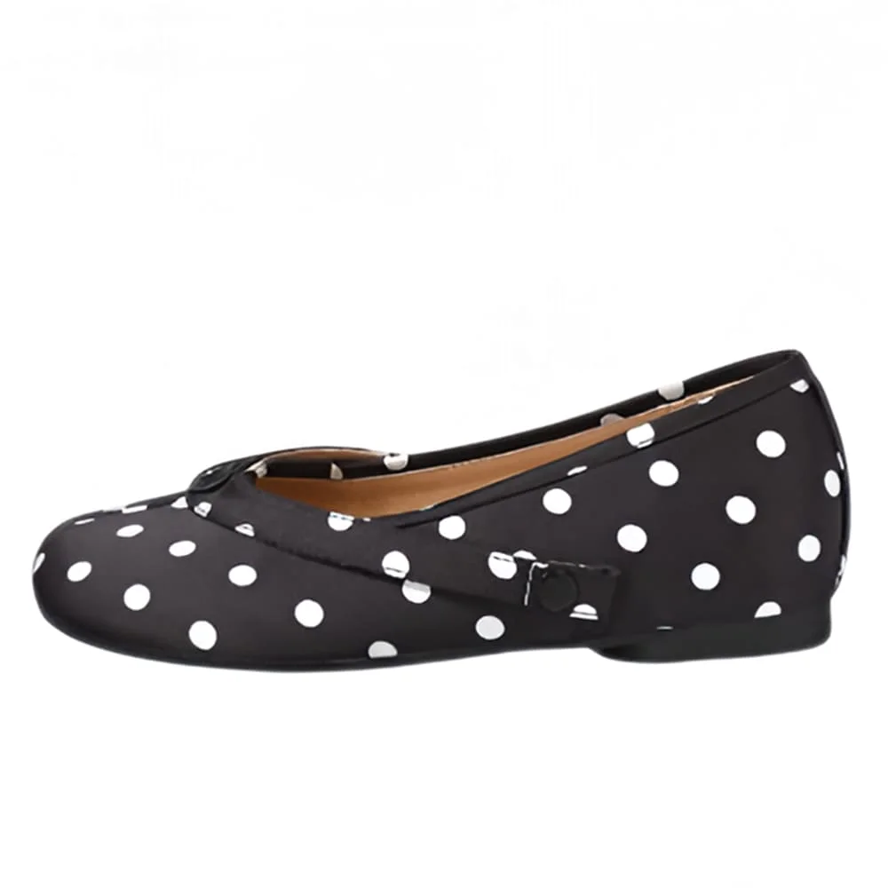 French Girl Polka Dot Tabi Ballet Flats — view 2 French Girl Polka Dot Tabi Ballet Flats — view 2