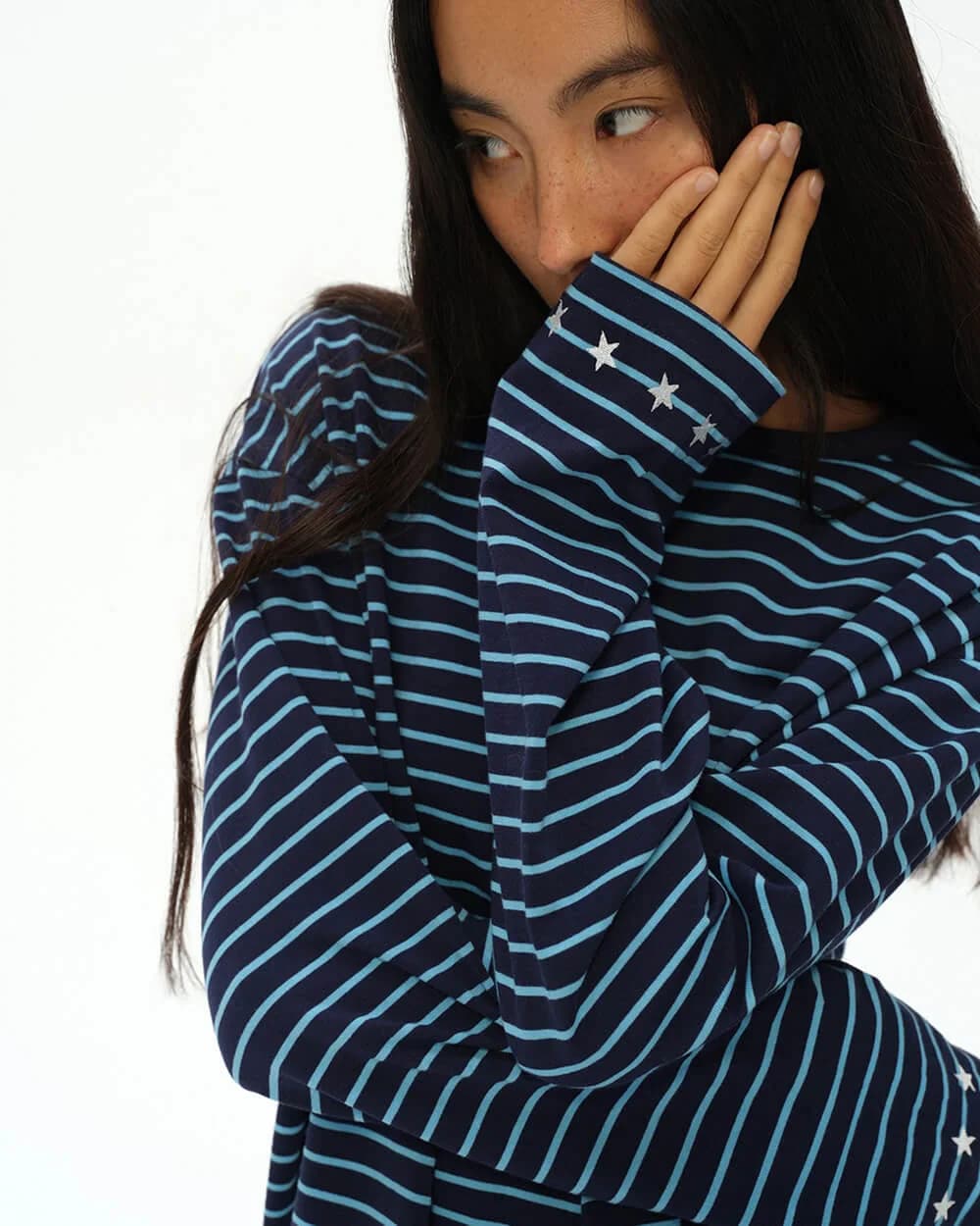 Personality Crisis Striped Long Sleeve Shirt — view 2 Personality Crisis Striped Long Sleeve Shirt — view 2