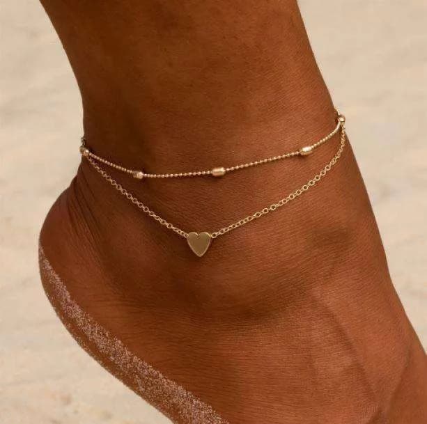 Love Heart Anklet — view 1 Love Heart Anklet — view 1