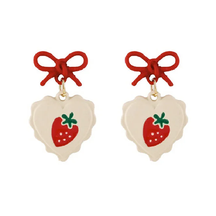 Kawaii Strawberry Earrings — view 1 Kawaii Strawberry Earrings — view 1