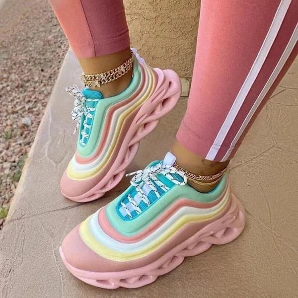 Rainbow Chunky Sneakers — view 3 Rainbow Chunky Sneakers — view 3