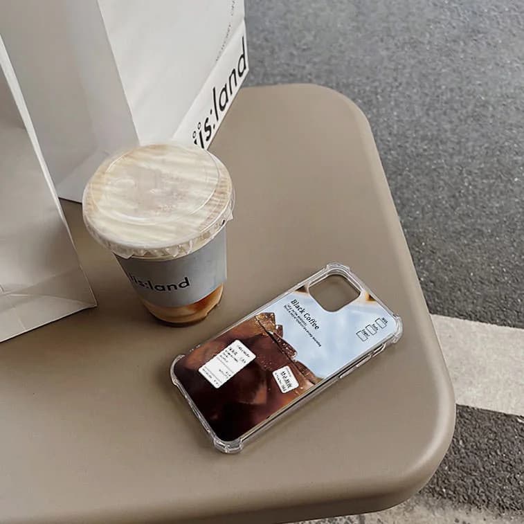 Iced Coffee Aesthetic IPhone Case — view 2 Iced Coffee Aesthetic IPhone Case — view 2