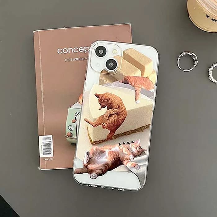 Lazy Cat iPhone Case — view 2 Lazy Cat iPhone Case — view 2