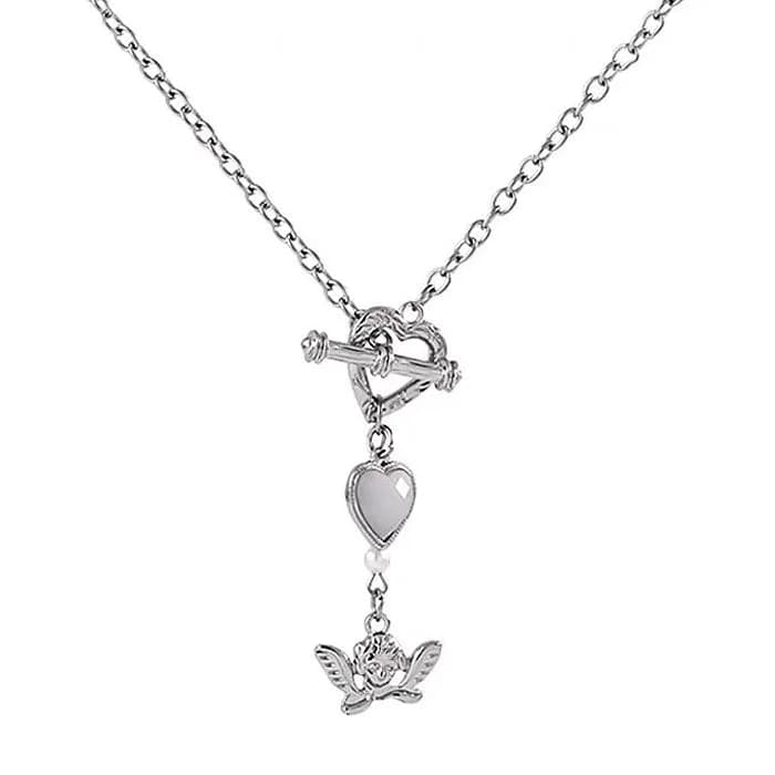 Angelcore Aesthetic Chain Necklace — view 2 Angelcore Aesthetic Chain Necklace — view 2