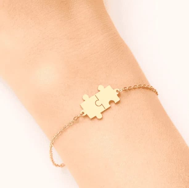 Solved Puzzle Bracelet — view 2 Solved Puzzle Bracelet — view 2