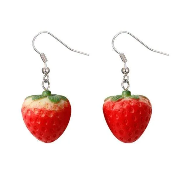 Strawberry Earrings — view 1 Strawberry Earrings — view 1