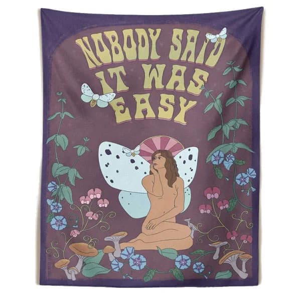 Be Here Now Indie Room Tapestry — view 2 Be Here Now Indie Room Tapestry — view 2