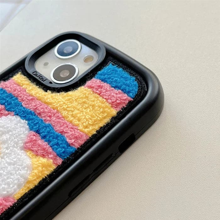 Daisy Flower Fuzzy iPhone Case — view 2 Daisy Flower Fuzzy iPhone Case — view 2