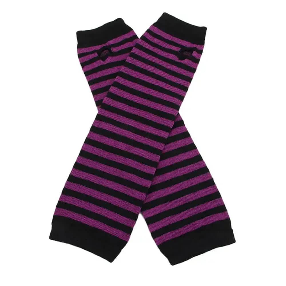 Like It's 2007 Striped Arm Warmers — view 2 Like It's 2007 Striped Arm Warmers — view 2