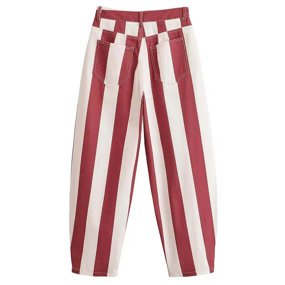 Clown Core Striped Balloon Pants — view 2 Clown Core Striped Balloon Pants — view 2