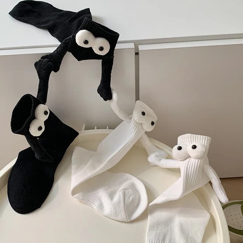 3D Eyes Hand Holding Socks — view 2 3D Eyes Hand Holding Socks — view 2