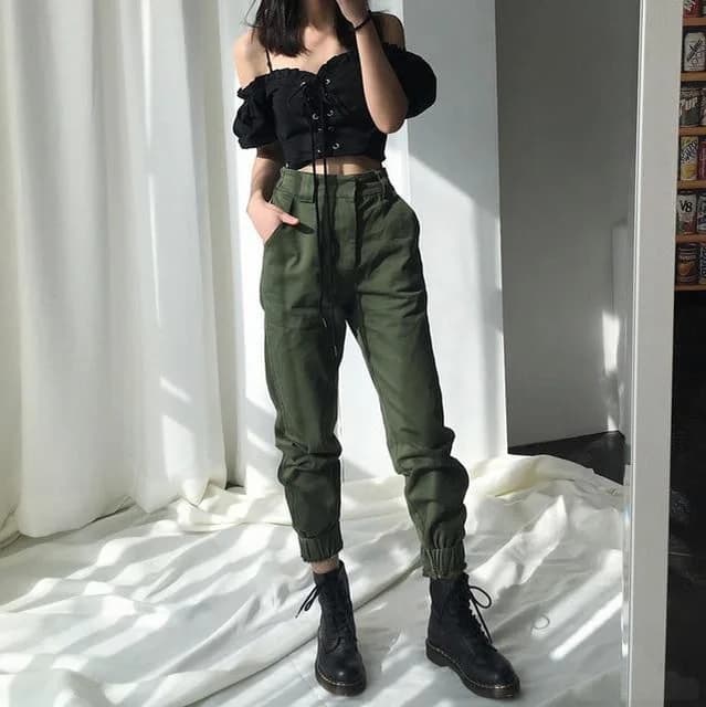 High Waist Streetwear Pants — view 1 High Waist Streetwear Pants — view 1