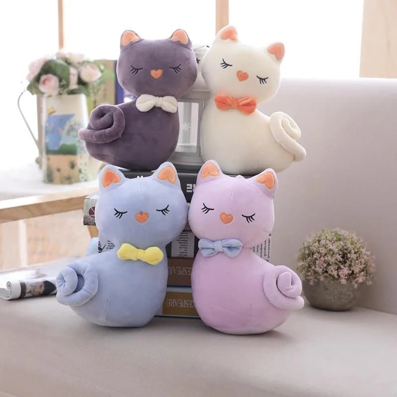 Kawaii Sleepy Cat Plushie — view 1 Kawaii Sleepy Cat Plushie — view 1