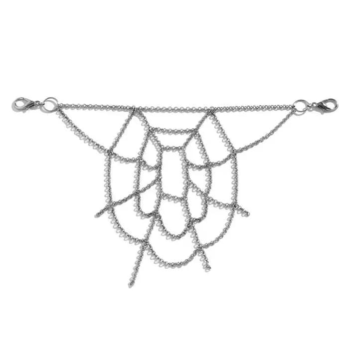 Grunge Aesthetic Spiderweb Pant Chain — view 2 Grunge Aesthetic Spiderweb Pant Chain — view 2