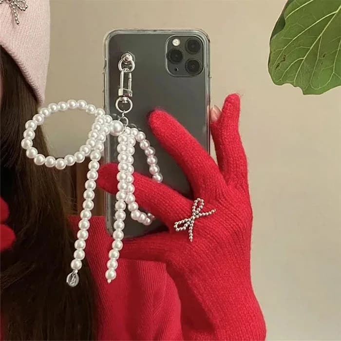 Bowknot Pearl iPhone Case — view 2 Bowknot Pearl iPhone Case — view 2