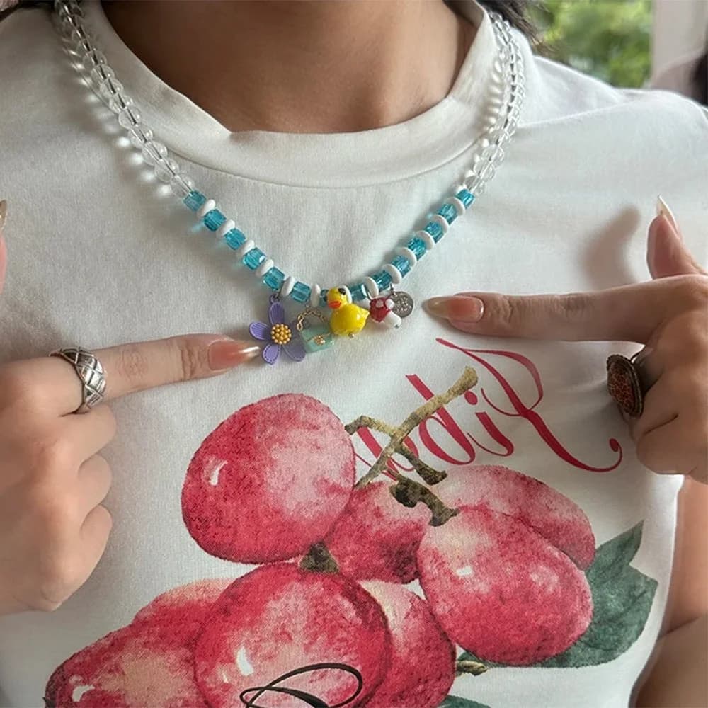 Indie Kid Beaded Necklace — view 2 Indie Kid Beaded Necklace — view 2