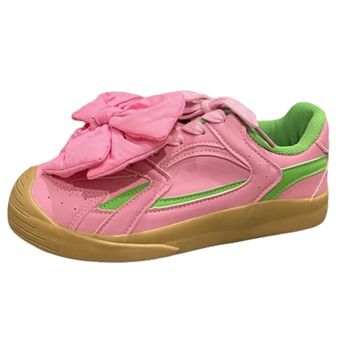 Princess Mood Bow Lace Up Sneakers — view 2 Princess Mood Bow Lace Up Sneakers — view 2