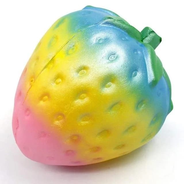 Rainbow Strawberry Squishy — view 1 Rainbow Strawberry Squishy — view 1