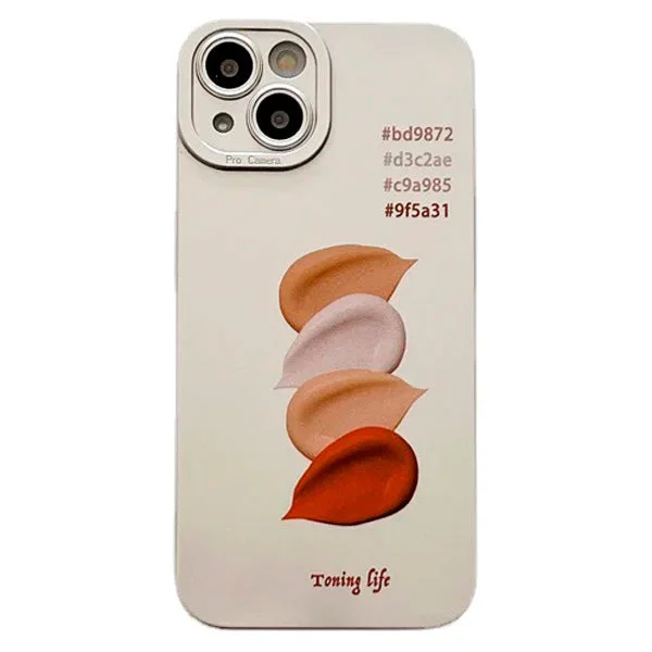 Cream Colors iPhone Case — view 1 Cream Colors iPhone Case — view 1