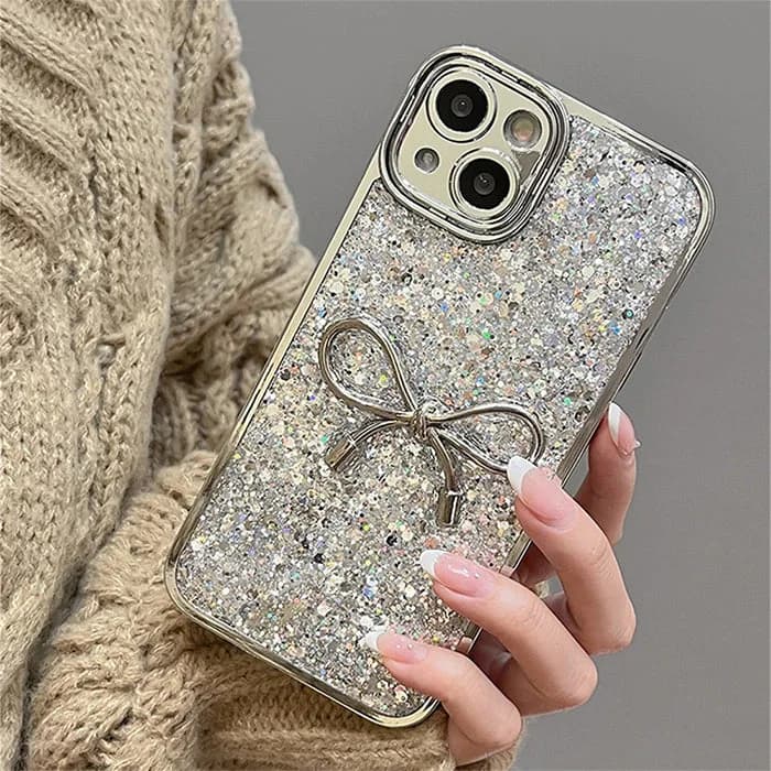 Sparkle Bowknot iPhone Case — view 2 Sparkle Bowknot iPhone Case — view 2