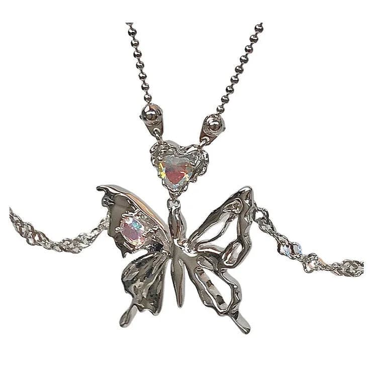 Butterfly Aesthetic Necklace — view 1 Butterfly Aesthetic Necklace — view 1