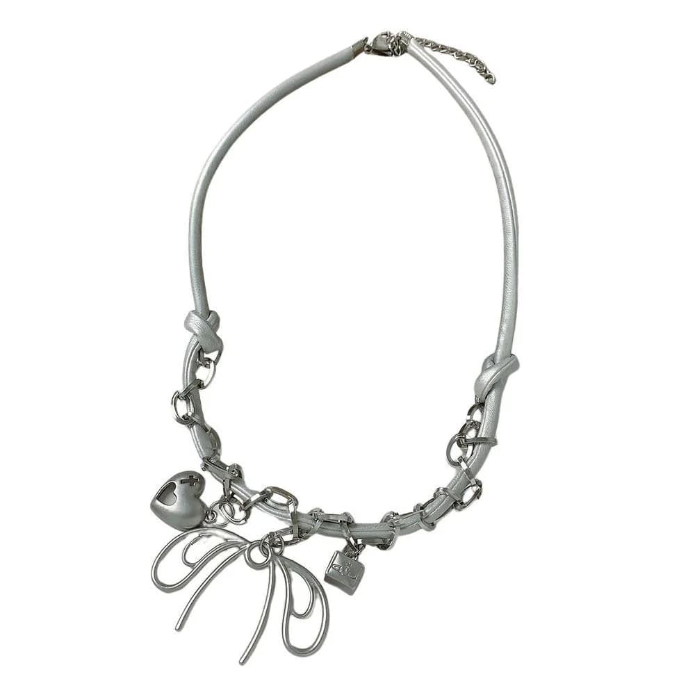Coquette Aesthetic Choker Necklace — view 1 Coquette Aesthetic Choker Necklace — view 1