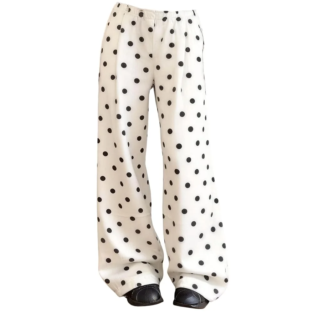 Black & White Polka Dot Pants — view 1 Black & White Polka Dot Pants — view 1