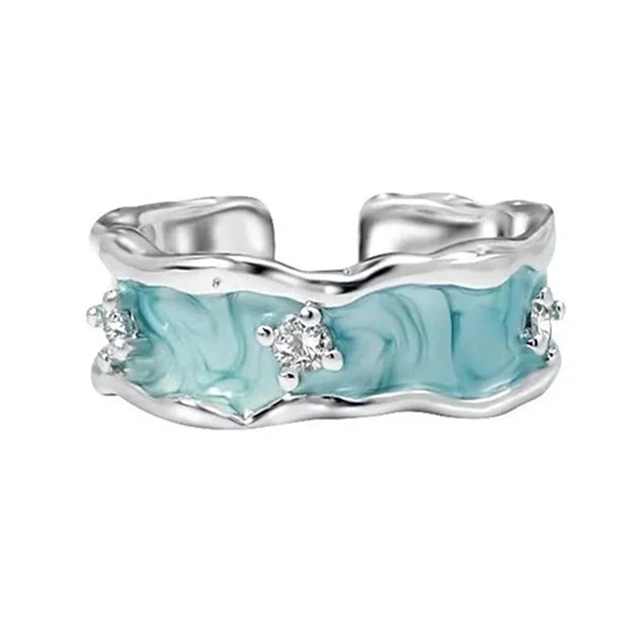 Ocean Tears Enamel Ring — view 1 Ocean Tears Enamel Ring — view 1