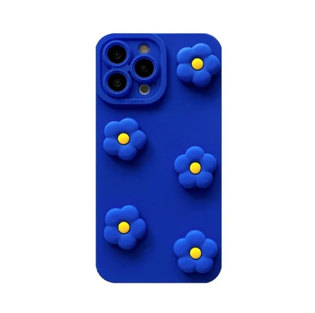 Floral Blue IPhone Case — view 1 Floral Blue IPhone Case — view 1