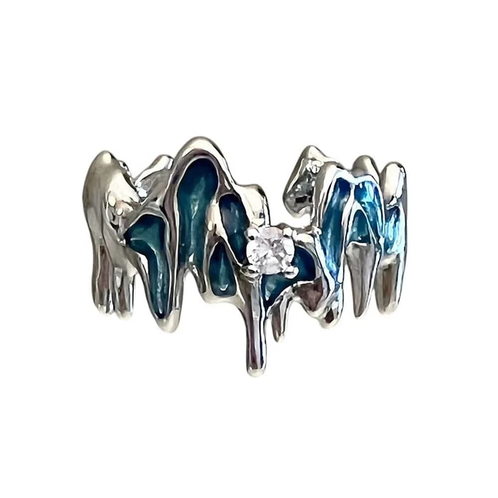 Frozen Wave Glitch Ring — view 1 Frozen Wave Glitch Ring — view 1